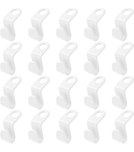 Ganci Appendiabiti Salvaspazio - Organizza Armadio In Secondi | 50 Pezzi Bianchi - Foto 9