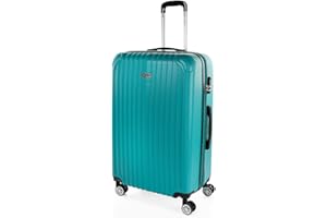 ITACA - Maletas Grandes De Viaje Rígidas Ligeras con 4 Doble Rueda 360° Maleta Grande 23 Kilos Alta Resistencia Extensible Maleta XL Duradera, Verde Menta