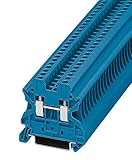 Anschlussart: Schraubanschluss, Nennstrom 24 A, Nennspannung 1.000 V, Querschnitt: 0,14 mm² - 4 mm², AWG: 26 - 12, Breite: 5,2 mm, Farbe: blau, Montageart: NS 35/7,5, NS 35/15