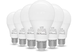 LUTW E27 Screw Bulb, Neutral White 4000K, 12W E27 LED Bulb Equivalent to 100 Watts Incandescent Bulb, 1200LM Super Bright Screw in Light Bulbs for Lamps, Non-dimmable, Pack of 6