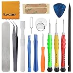 Zacro 15 en 1 Kit de Tournevis Outils Ouverture Démontage Réparation pour Apple iPhone 4 / 4S / 5 / 5C / 5S / 6/6 Plus (GSM / CDMA) / 6S / iPad 4/3/2 / Mini, iPod, Macbook et plus