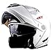 Price comparison product image New Flip Up Front Motorcycle Helmet Scooter Motorbike Full Face Helmet Sun Visor XL