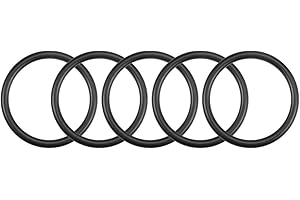 sourcing map 5pcs Tóricas Juntas de Nitrilo, Arandela Métrica Caucho Sellada Empaquetadura Juntas Tóricas para Lavabo Fregadero Residuos Desagüe de Piso Baño Hogar, 47x39x4mm (OD*ID*A)