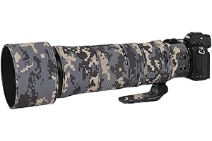 CHASING BIRDS Camouflage Waterproof Lens Coat for Nikon Z 180-600mm f/5.6-6.3 VR Rainproof Lens Protective Cover (Digital Camouflage)