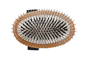 Bass Brushes Wire and Boar Pet Brush with Bamboo Wood Handle