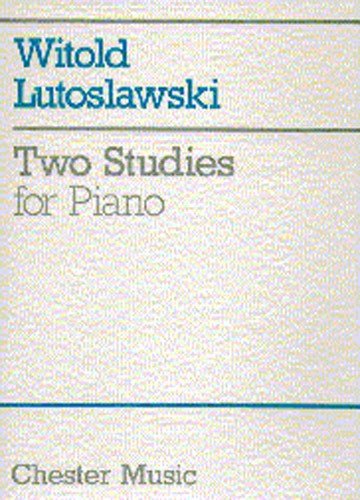 Pdf Witold Lutoslawski Two Studies For Piano Partitions Epub Derickzbignev