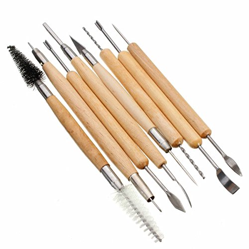 YCNK 22pcs Plastik-Ton-Tonwaren-Nadel-Keramik-Skulptur-schnitzende Modellierungs-Werkzeug-Satz (22pcs) - 3