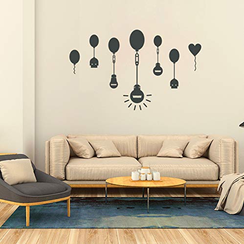 Preisvergleich Produktbild Lkfqjd Abnehmbare Ballon Glühbirne Wandaufkleber Vinyl Kunst Hintergrund Kinderzimmer Wohnkultur Diy Autocollant Mural36 * 58 Cm