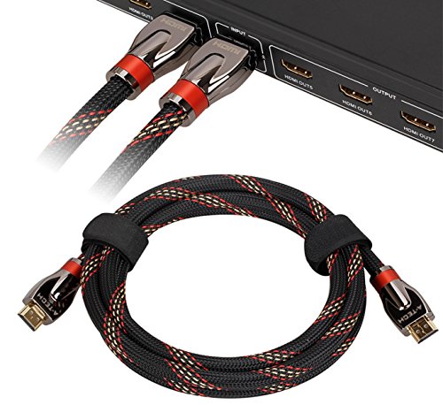 KPA-tech Ultra High Speed Hdmi Kabel 1m Audio Kabel Unterstützung Ethernet, 3D, 1080p und Audio Return (ARC) CL3 Funktion und mit 24k vergoldeten Stecker – Full Hd [Neueste Ver] - 4