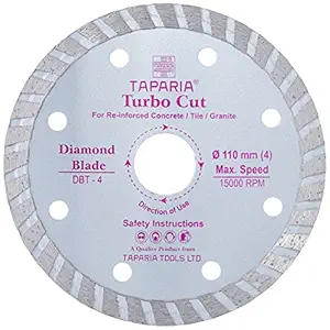 Taparia DBT-4 Steel (110mm) Diamond Cutting Blade (Silver)