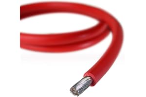 6 AWG, 16.0mm.sq, ECO OceanFlex Tinned Marine Grade DC Battery Cable, for Battery Looms and Starter Cable on Boats, Cars, Motor Homes etc. Various Lengths, Red and Black. (1.5m, Red)
