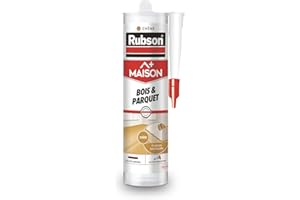 Rubson | Mastic Maison Bois & Parquet Chêne (cartouche de 280 ml) – Mastic acrylique pour tous supports bois et maçonnerie – Joints pour intérieur et extérieur abrité