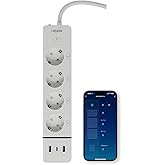 Xenon Smart Akıllı &Ccedil;oklu Priz Wi-Fi 4 AC &Ccedil;ıkışlı 2 USB-A ve 1 USB-C Portlu 7in1 180 cm Kablo Google Home ve Alexa Uyumlu Mobi