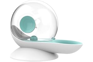 CLICIC Cat Dog Water Dispenser Automatic Water Drinking Fountain for Small or Medium Size Dogs Cats Easy to Clean Snail Shape 2.8L Blue