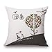 Produktbild Elliot _ Eibe Modische Creative Funny Cute Dream Vintage Skull Baumwolle Leinen Dekorative Kissen dekorativer Überwurf-Kissenbezug für Sofa- und Meeresschnecken-Schlafzimmer 4.617,7 cm, 16, 18x18inch