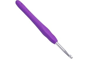 SUVSOON 5mm Crochet Hooks Crochet Knitting, Ergonomic Soft Handles Crochet Hooks for Arthritic Hands, Light and Comfortable Crochet Tool,Crochet Tool for Knitting Suitable for Beginners (5.0mm)