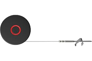 Weber Smart termometer med grillställ och köttsond – mäter grill och kärntemperatur för optimal matlagning – svart (3400590)