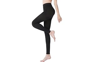 MGANG Compression Pantyhose, Footless, Waist High Compression Stockings Opaque, Firm Support 15-20mmHg Pantyhose