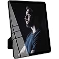 ASEEWO black 8x10 photo frame, picture frames glass, hanging picture frames, Matted for wall and tabletop Decor (8X10, black)