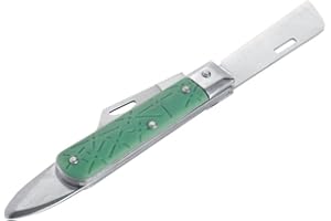 Asixx Okuliermesser, Hartstahl-Faltbares Pfropfmesser mit Ergonomischem Griff Garten Obstbaum Werkzeug