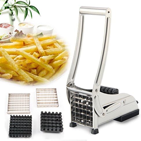 Durable Stainless Steel Potato Chip French Fries Maker Cutter Slicer Chipper Chopper