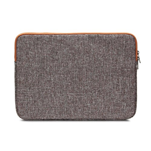 DOMISO 14 Zoll Einfachen Stil Laptoptaschen Business Laptop Notebook H  lle Sleeve Laptoptasche Sleeve H  lle Schutztasche   Braun