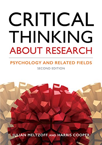 Download Critical Thinking About Research: Psychology and Related Fields Download Critical Thinking About Research: Psychology and Related Fields
