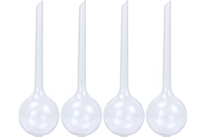 Evilandat 4 Stück Gießfrei Durstkugeln Automatische Reise-Tropf Bewässerungsgerät Hängepflanzen Balkonpflanzen Zimmerpflanzen Blume Garten Bonsai Kornblume Tulpe Lavendel Wasserspender