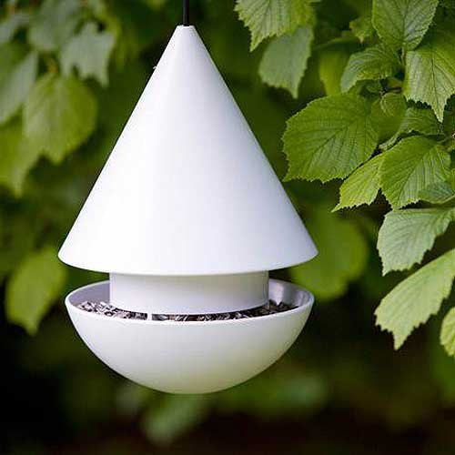 Preisvergleich Produktbild Vogelfutterhaus Bird Feeder weiss S1987038