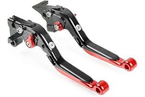 ZHUOWU Conjunto de Palanca de Embrague y Freno Extensibles Plegables para FJ-09 MT-09 Tracer FZ-09 MT-10 FZ1 FZ6 FZ6R FZ8 MT07 FZ07 XJ6N XJ6 Diversion XSR700 XSR900 XV 950 Racer