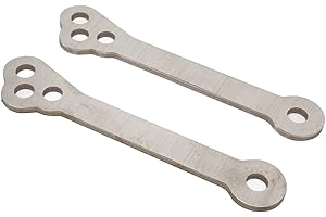 XTevu Bieleta de Descenso Trasera para Motocicleta, 2 Piezas Kit de Eslabones de Bajada para CB500X CB400X 2019-2021, Acero Inoxidable Plateado