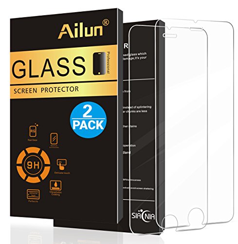 iPhone 8 7 Screen Protector,[4.7inch][2 Pack]by Ailun,Tempered Glass,
2.5D Edge, for iPhone 8,iPhone 7,iPhone 6/6s,Anti-Scratch,Case
Friendly-SIANIA Retail Package