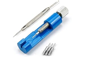 BASTOUR Kit riparazione per orologiai, Rimozione connettore cinturino con 3 pin, regolabile, strumenti da orologiaio, per riparazioni di accorciamento su orologi da polso