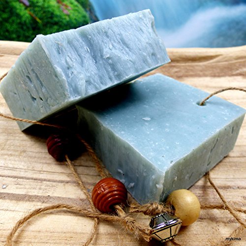Kaltgerührte Schafmilchseife Salz 150gr | Naturseife liebevoll verpackt im Leinensackerl! - 2