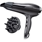 Remington Pro-Air Turbo Hair Dryer, Ionic, Frizz Free Hair, 2400 W, Concentrator and Diffuser, 3 Temperatures, 2 Speeds, Turb