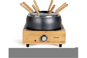 LIVOO Service À Fondue 800w 8 Fourchettes - DOC287