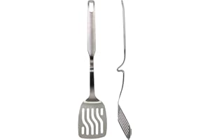 COOK CONCEPT KU6534 Szpatułka do zawieszenia kuchni przyborów do chochy łyżki, stal nierdzewna Szczotka