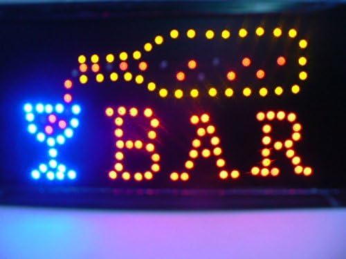 ELECTRONIC SHOP Plastic Decorative Signage, LED Bar, 48x25x2.5 cm, Ideal for Shop Windows
