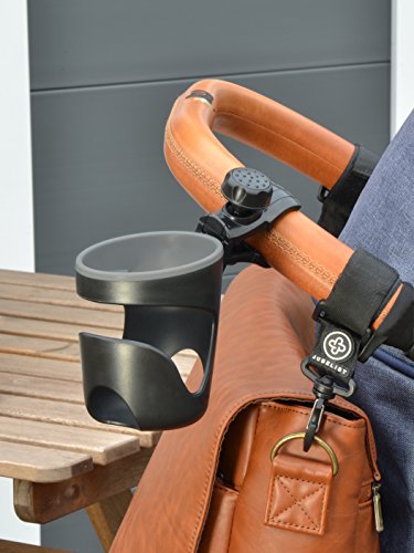JUBELIST kids universal Getränkehalter Cupholder für Buggy und Kinderwagen passend für Trinkflaschen , Nuckelflaschen und Coffee-To-Go Becher – Neuheit 2015 mit Anti-Rutsch-Befestigung - 2