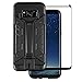 Price comparison product image Samsung Galaxy S8 Case With Screen Protector - Tough Case - Heavy Duty Armor - Built In Kickstand - Credit Card Slot - Olixar X-Trex - Case Compatible Tempered Glass Protected Included - Black