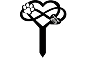 DIIWMME Memorial Plaque for Dog,Dog Memorial Plaque Stake Waterproof Acrylic Grave Marker Pet Remembrance Plaque Graveside Memorial Stake for Gardens Lawns Courtyard Remembrance Decoration (G)