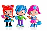Las figuras son combinables, se puede intercambiar la ropa, el pelo y todos los complementos y accesorios