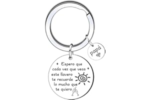 KJKJKJ Día del Padre Llavero Papá,Regalo para Papá con Palabras Significativas,Ideal Como Regalo del Día del Padre y Cumpleaños del Padre Navidad Aniversario día de Regalo Papa