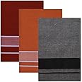 Multicolor Kerala style (Mundus) Dhotis for Men Dark Kaavi (saffron), Light Kaavi and Grey (Free Size Assorted) Lungi Veshti (Kaili) Pack of 3