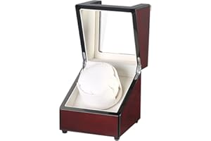 DRAIGERWAY Automatyczny zwijacz ze skóry syntetycznej z cichym silnikiem i zasilaczem do automatycznych zegarków