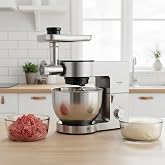 KARACA Multichef Ultra Kıyma &Ccedil;ekme/Sucuk-Sosis/İ&ccedil;li K&ouml;fte Ap. Hamur Yoğurma Makinesi 2000W 8L Inox