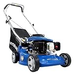 Hyundai 16 inch/40 cm, 99cc Petrol Push Rotary Lawn Mower Lightweight and Soft Grip Handle