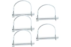 CEEYSEE 5Stück Sicherungsstift 8 mm x 70 mm Rohrklappsplinte mit Rastverschluss aus Verzinktem für Anhänger, Lastwagen, Traktoren, Kippern, Bauernhof, Rasenmäher (D8 mm x 70 mm)