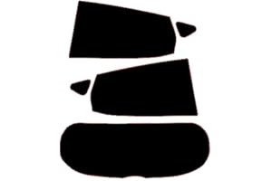 PSSC WINDOW FILM PSSC Pre Cut Car Window Tint Films for Fiesta 5 Door Hatchback 2017-Current Rear Windows 20%