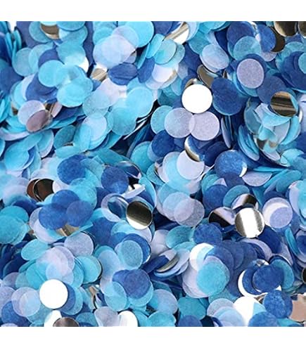 FEPITO 5000 Pieces Multicolor Paper Confetti Round Tissue Confetti Table Confetti For Valentine's Day Wedding Birthday Party Decoration